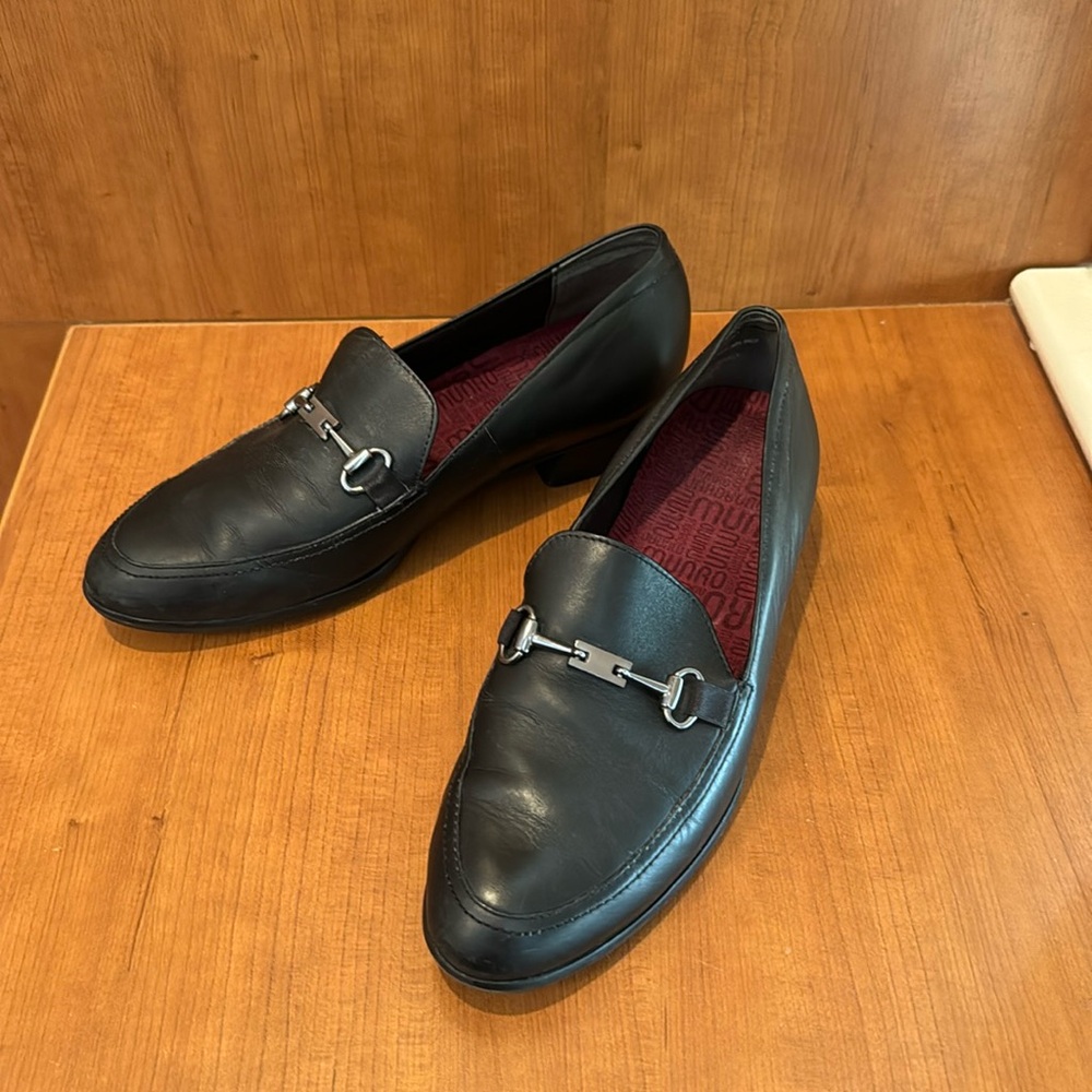 Munro Harrison II  Bit Loafers Black shoes 7M